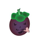 Chom Chom's friend (Mangosteen)（個別スタンプ：35）