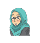 Sarah The Sweet Hijab Girl（個別スタンプ：1）