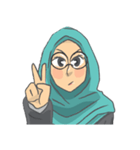 Sarah The Sweet Hijab Girl（個別スタンプ：7）