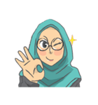 Sarah The Sweet Hijab Girl（個別スタンプ：9）