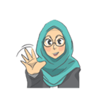 Sarah The Sweet Hijab Girl（個別スタンプ：17）