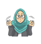 Sarah The Sweet Hijab Girl（個別スタンプ：18）