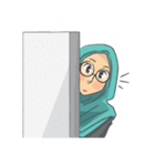 Sarah The Sweet Hijab Girl（個別スタンプ：35）