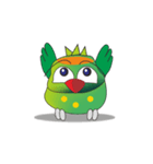 Inspired by the lively parrot（個別スタンプ：11）