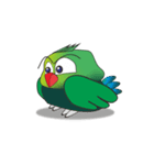 Inspired by the lively parrot（個別スタンプ：14）