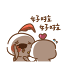 Chicken couple say hello！（個別スタンプ：19）