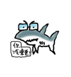 Sharky - Seafood is NOT stupid（個別スタンプ：17）