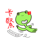 Poor frog family(Bad frog third)（個別スタンプ：34）