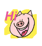 FUNNY BIG HEAD PIG（個別スタンプ：1）