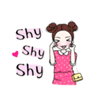 Korean Style Fashion Girl (English ver.)（個別スタンプ：3）