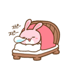 ふんわりうさぎ。（個別スタンプ：3）