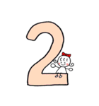 RIBONちゃん3★いろいろ使える数字（個別スタンプ：3）