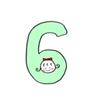 RIBONちゃん3★いろいろ使える数字（個別スタンプ：7）