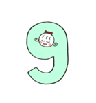 RIBONちゃん3★いろいろ使える数字（個別スタンプ：10）