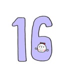 RIBONちゃん3★いろいろ使える数字（個別スタンプ：17）