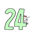 RIBONちゃん3★いろいろ使える数字（個別スタンプ：25）