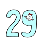 RIBONちゃん3★いろいろ使える数字（個別スタンプ：30）