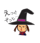 She's a witch girl.（個別スタンプ：36）