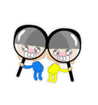 Square Twins - we are shy ~（個別スタンプ：14）