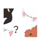 Three dogs a cat（個別スタンプ：1）