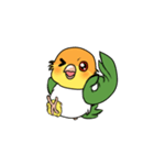 Cute Caique parrot, Bajichui（個別スタンプ：1）