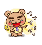 bushy eyebrows bear（個別スタンプ：5）