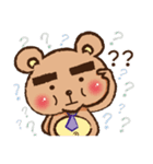 bushy eyebrows bear（個別スタンプ：12）