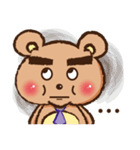 bushy eyebrows bear（個別スタンプ：21）