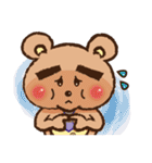 bushy eyebrows bear（個別スタンプ：38）