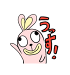 Lazy thinking rabbit（個別スタンプ：1）