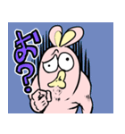 Lazy thinking rabbit（個別スタンプ：24）