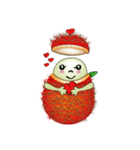 Chom Chom boy (rambutan)（個別スタンプ：3）