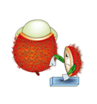 Chom Chom boy (rambutan)（個別スタンプ：19）