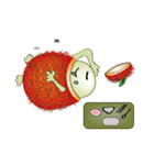 Chom Chom boy (rambutan)（個別スタンプ：36）