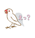 おでかけ文鳥（個別スタンプ：23）