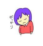 Purple haired girl and her friends（個別スタンプ：28）