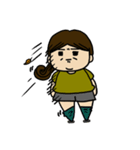 The brave and sorrow of chubby princess（個別スタンプ：4）