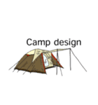 キャンプ デザイン（個別スタンプ：16）