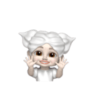 生クリームの妖精、フュー: 3D ver.01（個別スタンプ：1）