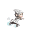 生クリームの妖精、フュー: 3D ver.01（個別スタンプ：5）