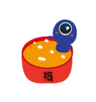 The life of a strange blue log（個別スタンプ：3）