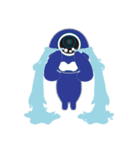 The life of a strange blue log（個別スタンプ：6）
