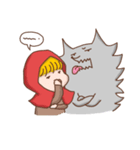 Little wolf ＆ Little Red Riding Hood（個別スタンプ：33）