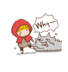 Little wolf ＆ Little Red Riding Hood（個別スタンプ：34）