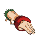てて族。ときどき、あし族。（個別スタンプ：2）