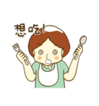 紅茶ガールとクリーム犬 (New)（個別スタンプ：13）
