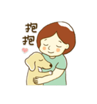 紅茶ガールとクリーム犬 (New)（個別スタンプ：15）