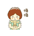 紅茶ガールとクリーム犬 (New)（個別スタンプ：35）