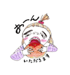 太眉乙女（個別スタンプ：1）
