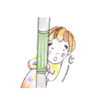 太眉乙女（個別スタンプ：3）